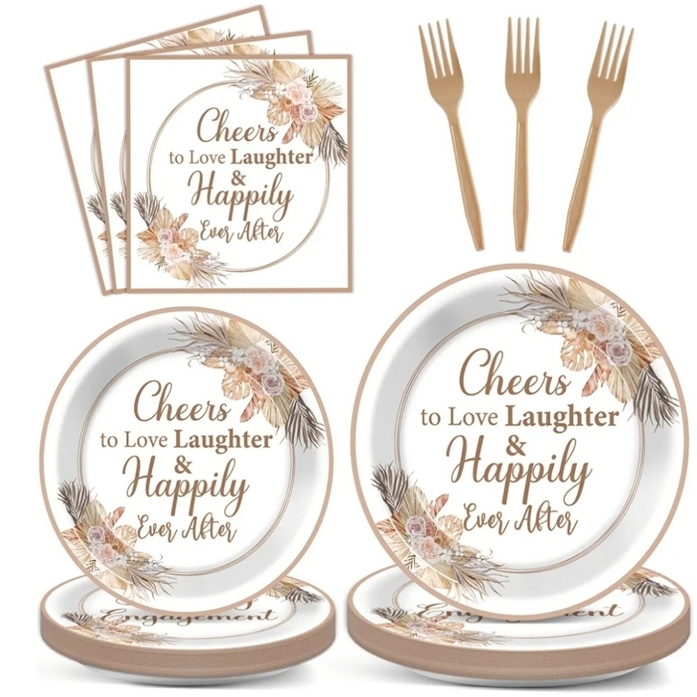 Fall Bridal Shower Party Plates and Napkins Autumn Bride Wedding
